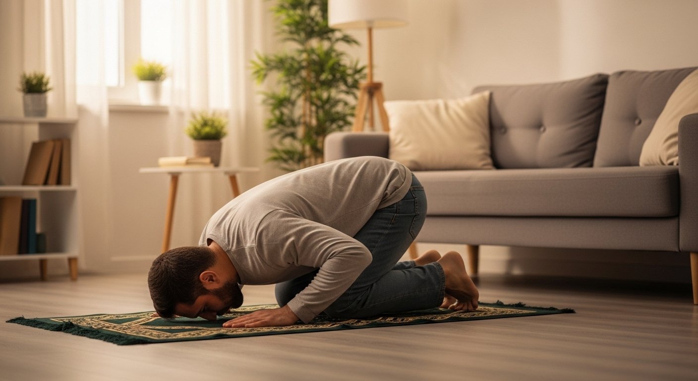 رجل خاشع بصلاته -نبض الصحة