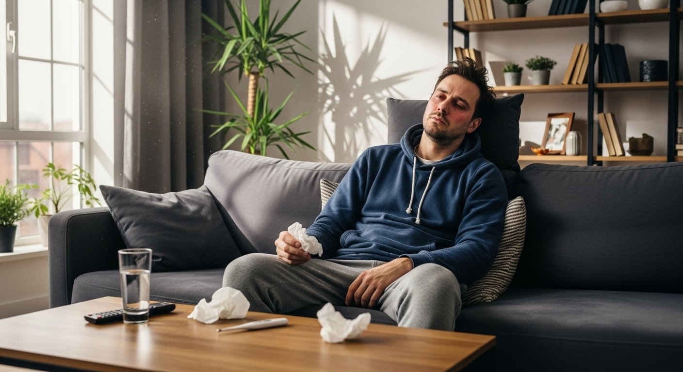 رجل مريض-نبض الصحة